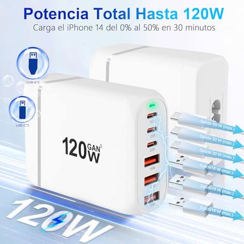 La Mejor Selección de Cargador rápido USB múltiples baterías Top diez. 2 Imagen adicional