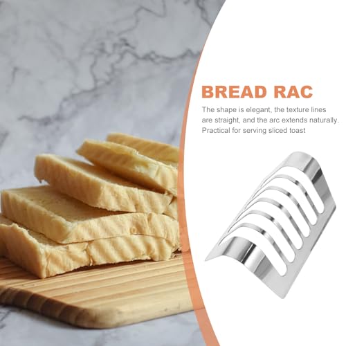 Soporte para tostadas de diseño estable fabricado en acero inoxidable de alta calidad SHINEOFI 5
