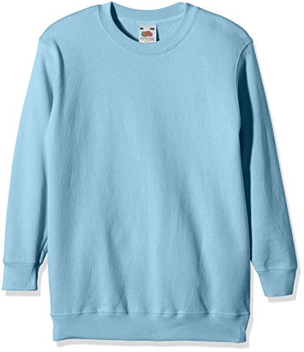 Fruit of the Loom SS027B Maglione, Blu (Sky Blue)