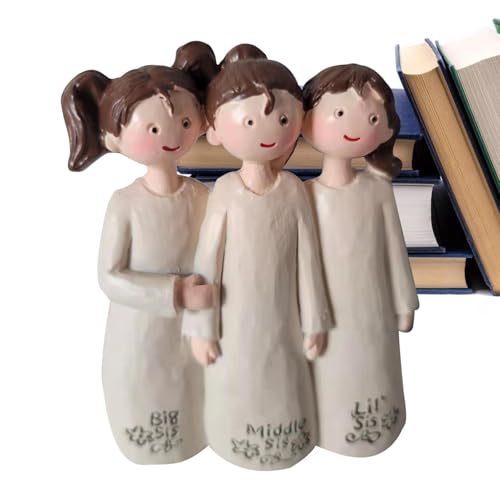 Figura de celebración de la Amistad, bendición Memorable, esculpida Pintada a Mano, Figura de celebración de la Amistad para colección de de Escritorio