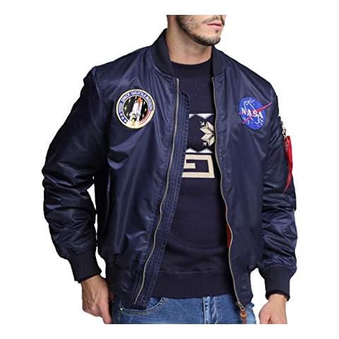 famesale Unisex NASA Personality Printing Casual Short-Sleeved Long-Sleeved Hoodie Sweatshirt Pants Jacket Jacket Down Jacket Blue Cover