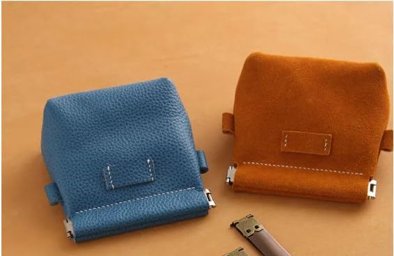 Tia Metal Internal Flex Frame Kiss Clasp with Pins for Leather Squeeze Coin Purse DIY Handbag (5 Inches, 6Pcs)