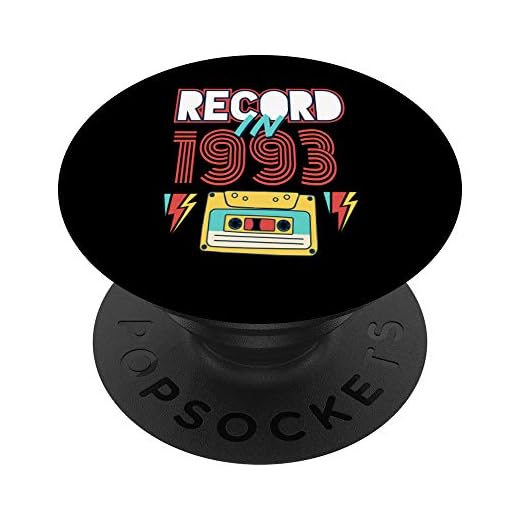 Regalo Cinta de cassette de 27 años 1993 27 cumpleaños PopSockets Agarre y Soporte para Teléfonos y Tabletas