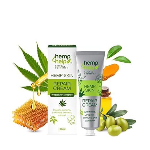 HEMP4HELP®️Crema reparadora de la piel de cáñamo universal-Alivio de la dermatitis y la psoriasis-Con cúrcuma, pantenol, cera de abeja y aceite de oliva-Para todo tipo de pieles y libre de parabenos