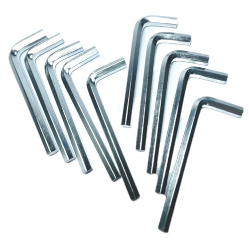 ZQToday 10pcs 5mm Allen Wrench sets 5mm Hex Key Wrench set Hex Driver allen key Door Key L Shaped hex wrench