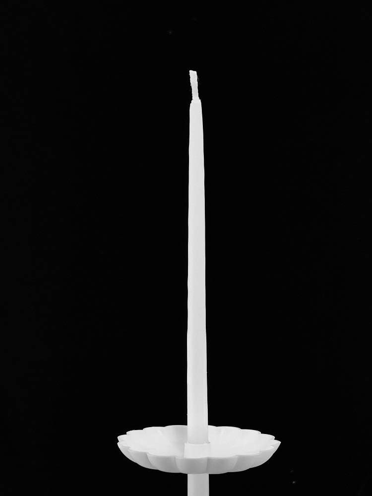 Candle DRIP Protector, Candle BOBECHES, Plastic, 3/8" Diameter (Does NOT FIT 1/2" Candle) (100 Count)