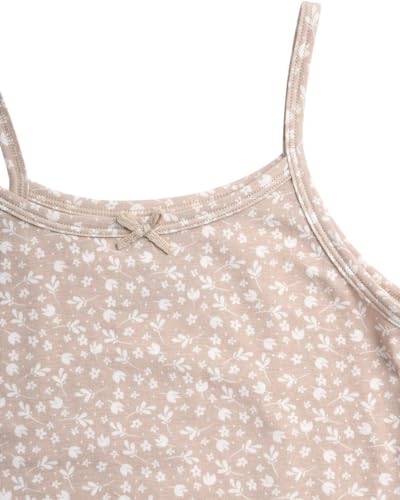 POPPY & CLAY Girls' Underwear Set - 2 Piece Organic Cotton Tag Free Cami Tank Top Undershirt and Underwear Briefs (2T-12)3