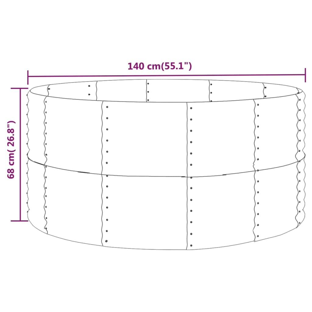 puraday Hochbeete Für Garten 140x140x68 cm Pflanzkübel Gemüsebeet Kräuterspirale XXL Grün