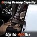 HBXJGS Car Door Step 2 Pack Foldable Roof Rack Car Step Aluminum Door Step for Car Roof Access Suitable for Most Cars, SUVs, and Trucks (Black)