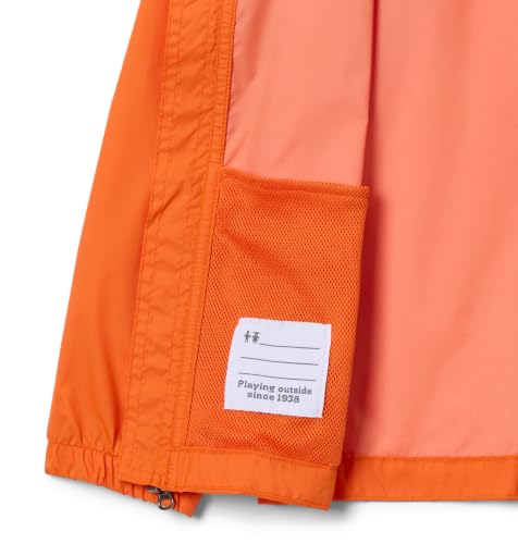 Image of Columbia Youth Boys Glennaker Waterproof Rain Jacket, Heatwave, Large