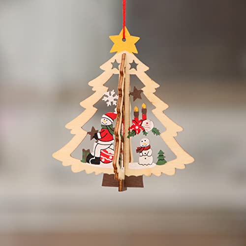 5 Pcs Christmas Tree Decoration Xmas Ornaments Set Hanging Home Holiday Decor Gift Snowflake Snowman Bells #TOP4
