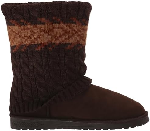 MUK LUKS Women's Cheryl Fashion Boot, Java Marl, 7 Wide | Image 5