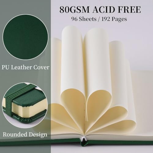Image of 5x5 Pocket Sketch Book,80gsm Hardcover Art Sketchbook for Drawing Journal