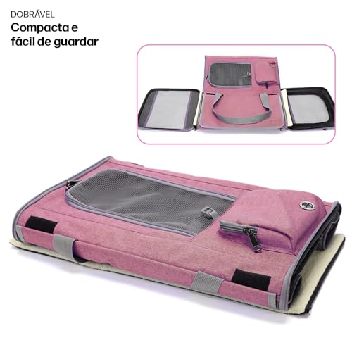 Bolsa Transporte Pet Grande Viagem Avião MADOG Wind (Rosa)