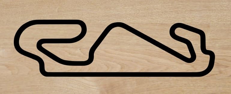 Vinilo de corte Circuito de Cataluña Montmeló 13x3.7cm sticker decal (Negro)