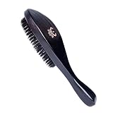 ZEUS Premium Hair Brush, Men's Grooming Beard & Hair Brush, Beech Wood & 100% Boar Bristle (Handle Brush)