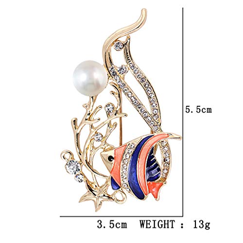 Image of YAZILIND Cute Brooch Men Women Breastpin Fashion Animal brooches pin Rhinestones Clothing Accessories Birthday Corsage Jewelry