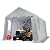 GarveeLife Carport Canopy, 13x20 FT Heavy Duty Carport Waterproof, Portable Garage with Removable Sidewalls & Doors Car Canopy with All-Season Tarp for Motorcycle, Bike, Garden Tools, Grey