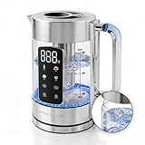 OVENTE Digital Glass Electric Tea Kettle 1.7L with Color-Changing...