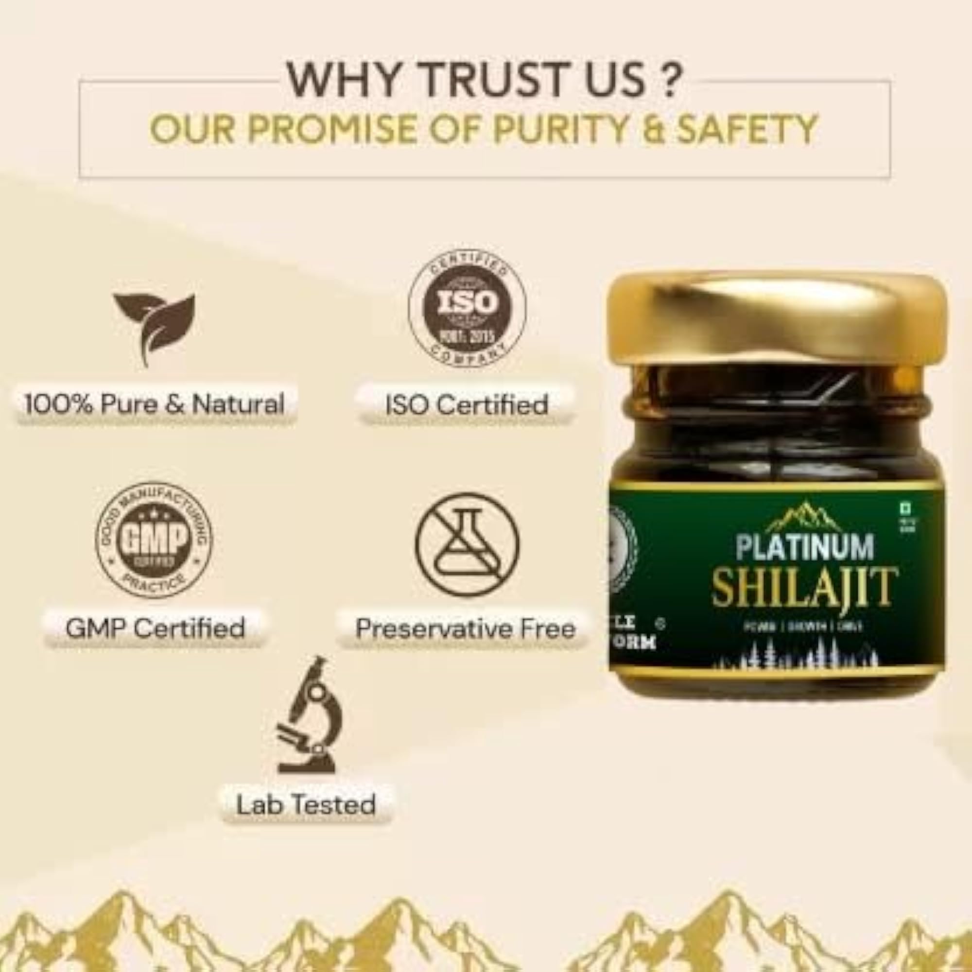 Platinum Shilajit Himalayan Pure & Natural Resin