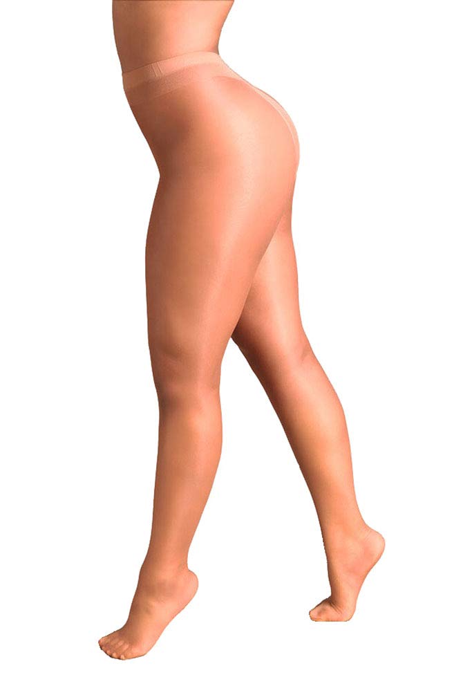 Sheer Chemistry 'Radiance' 10 Denier Gloss Tights (Havana Glow, XLarge)