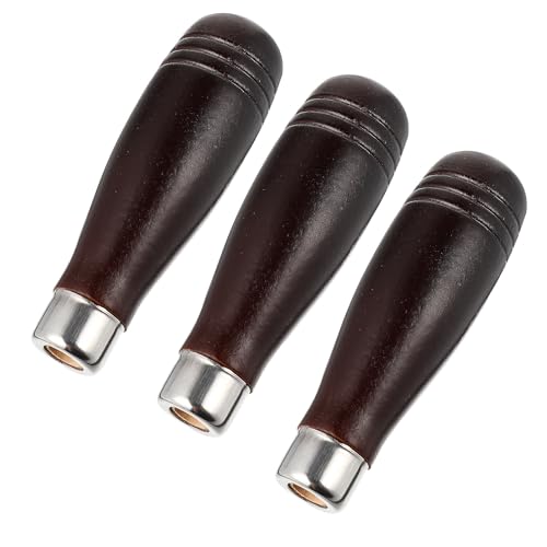 ANDRESLAD 3 Piezas Mango de Escofina Escofina de Madera Ergonómico Accesorios de Mango de Lima de Repuesto para Herramientas Manuales Resistente Cómodo para Trabajo de Archivo