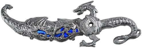 Wuu Jau H-858-BL Daga de exhibición de dragón, 10", azul
