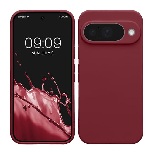 kwmobile Handyhülle für Google Pixel 10 Hülle - weiches Handy Silikon Case - Schutzhülle Cover - Bordeaux Violett