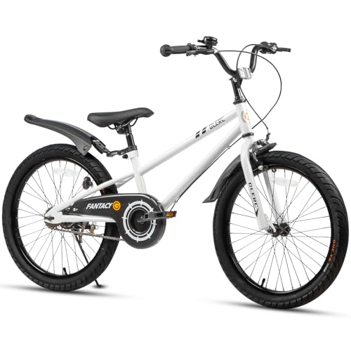 Glerc Kinderfahrrad 20 Zoll Fahrrad mit Kickstand & Sportschutzblech für 7...