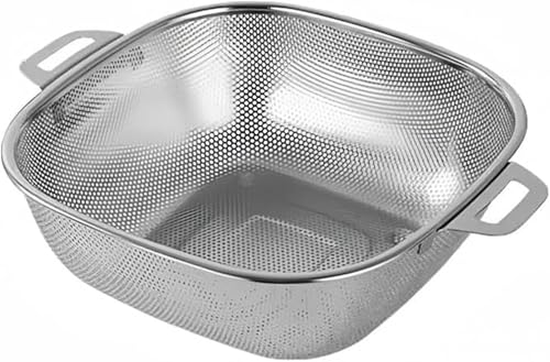 パンチング ざる 水切りボール 洗い野菜鉢 漏れ鉢 家庭用台所米洗い鉢 洗い米ふるい 洗い野菜かご 水果物かご 環付き鉢 フィルター 洗いやすく 耐久性に 大容量 単環キッチン用品 20cm-40cm 304ステンレスざる 多機能水切りボール 家庭用洗米ふ