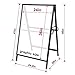 Pionites Heavy Duty Slide-in Folding A Frame Sign Sidewalk Sign 24x 36 Inch Sandwich Board Steel Metal Double-Side Pavement sign Corrugated Plastic Poster (24x36 inch(Frame only))