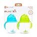 Munchkin® Any Angle™ Weighted Straw Trainer Cup with Click Lock™ Lid, 7 Ounce, 2 Count (Pack of 1), Blue/Green, 17349