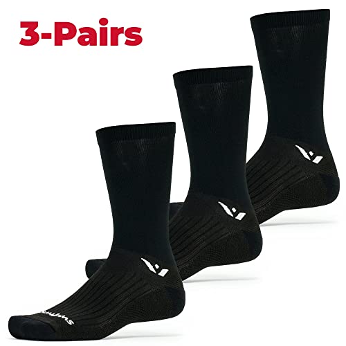 Swiftwick- PERFORMANCE Crew Cycling Socks, USA Made, Max Durabiltiy, Moisture Wicking Socks2