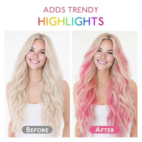 Image of WENNALIFE I Tip Hair Extensions Human Hair, 25g 25s 14 inch Hot Pink Remy Itip Human Hair Extensions Invisible Itips Straight I Tips Fusion Extensions Real Human Hair