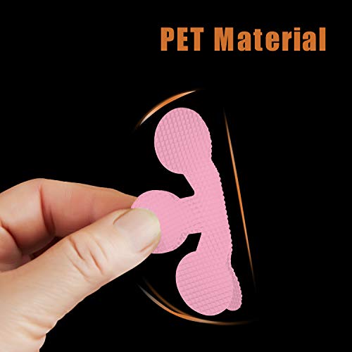 Miniatura 3 de Secopad Adhesivos Antideslizantes Para Bañera, 24 Piezas De Seguridad Para Pisos De Ducha Con Rascador Premium Rosa