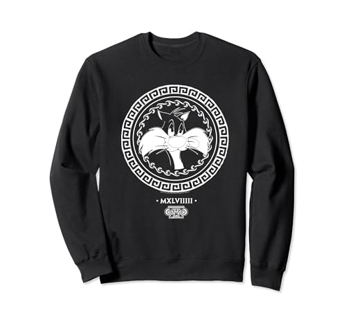 Image of Looney Tunes Sylvester The Cat Greek Circle Sweatshirt