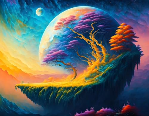 Peinture sur toile de qualité supérieure sans cadre 58 x 90 cm
