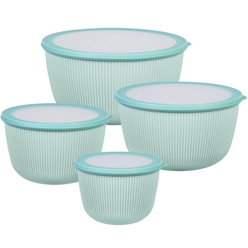 BoxedHome Mixing Bowls with Lids Set, 4.97 Quarts