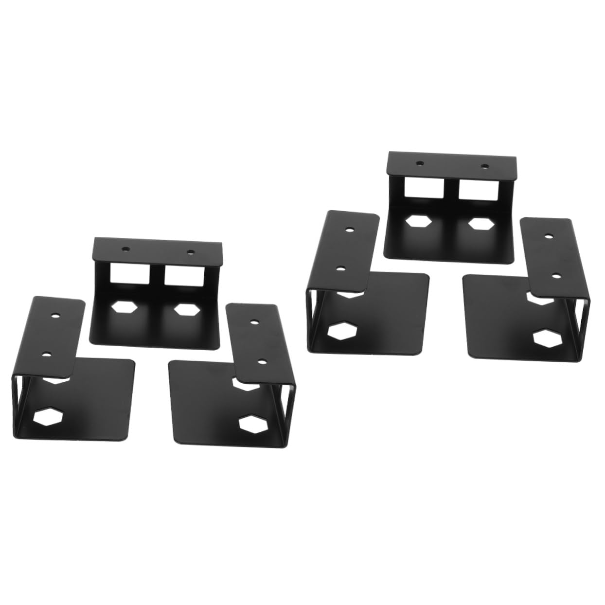 HAPINARY 2sets Under Desk Keyboard Holder Laptop Bracket Protective Pads Storage Rack for Laptops Keyboards and Cables Versatile Organization for