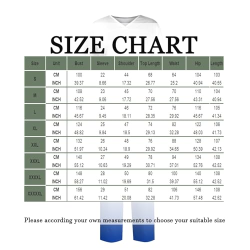 Nurse-Scrubs-for-Women-Set-Printed-Short-Sleeve-Tops-Pant-Nursing-Uniform-Suits-Stretch-Medical-Set-with-Pocket