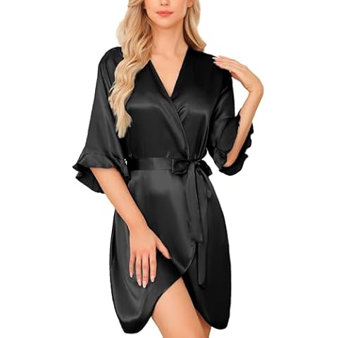 Lovasy Silk Dressing Gown for Women Cover