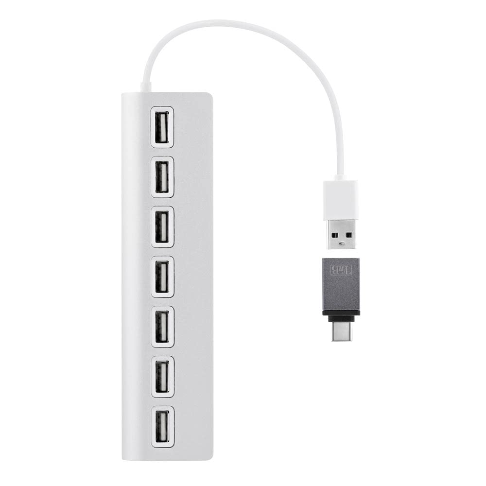 T'nB - Hub USB 7 Ports, USB-A avec Adaptateur USB-C, Aluminium