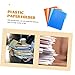 MINAOLULUS 6Pcs Plastic File Organizer with Clip Design Testing Paper Folder for Teachers and Students for Office and School Use in Mixed Colors