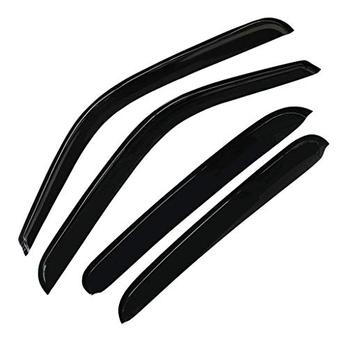 Mifeier Sun/Rain Guards Window Visors Wind Deflector Compatible with 2007-2013 Chevy GMC 1500/2500 Crew Cab Pickup/SUV Wind Deflector 4pc 94515