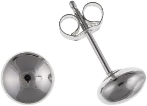 Unique Wishlist Sterling Silver 3mm Plain Bouton Studs *BP0196