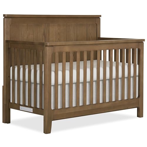 évolur Oakley 5-in-1 Convertible Baby Crib, Hickory