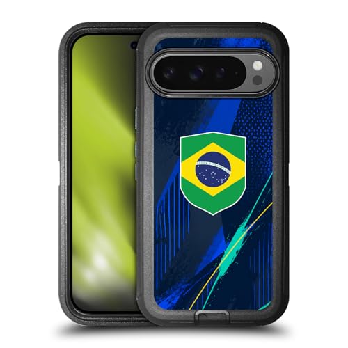 Drapeaux Brésil étui Google Pixel 9 Pro XL coque antichoc football