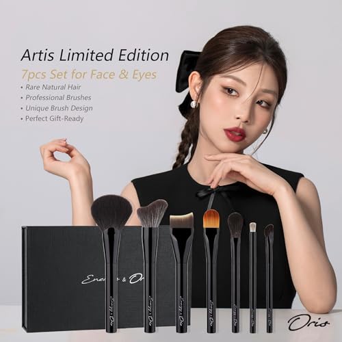 AINOCHI Flat Blush Brush - Squirrel & Saikoho Goat Hair Makeup Brush,1pc — view 6