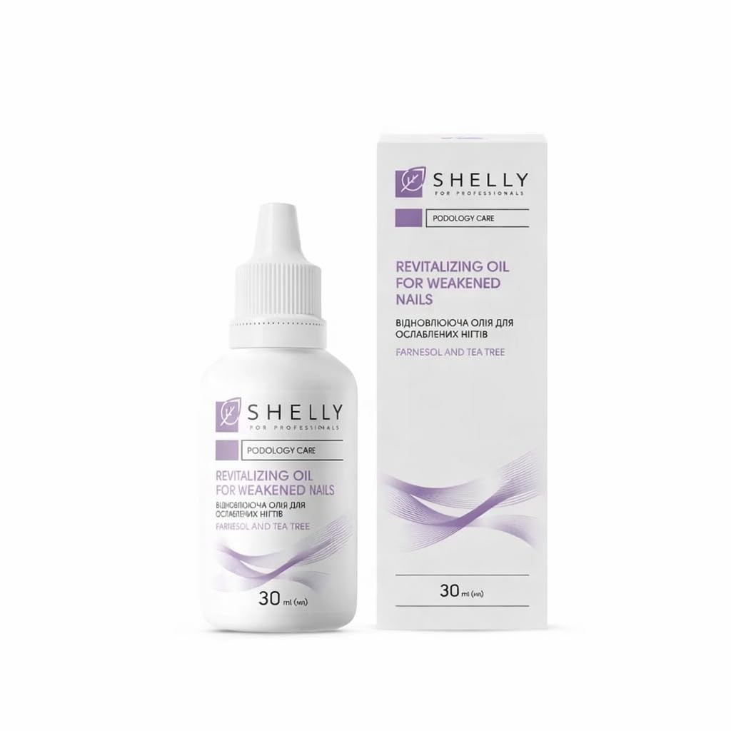 Shelly Revitalizing Nail Oil for Weakened Nails with Farnesol & Tea Tree, Professional Nail Care, 30 ml