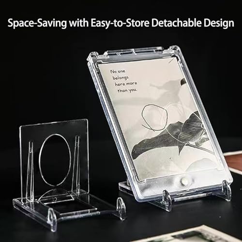 HZHSSG 12 Stück Mini Kartenständer Display Ständer – Verstellbarer Acryl Display Ständer für Trading Cards, Graded Cards, PSA Karten, Baseballkarten und Sammelkarten